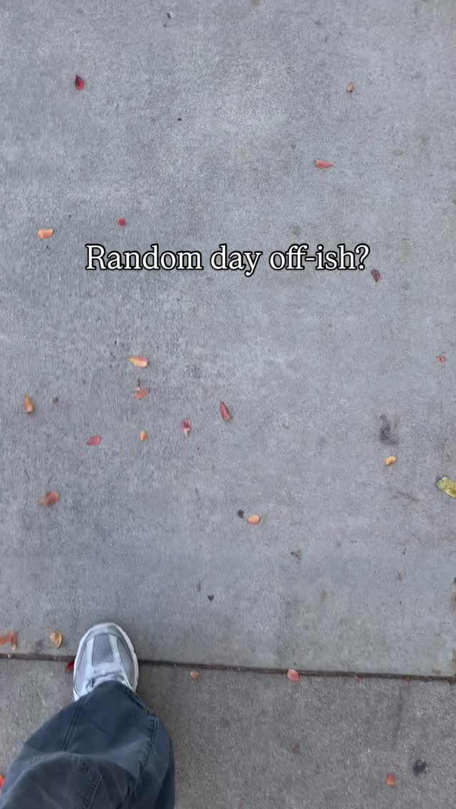 Half day off having a type B personality kind of day 🤪