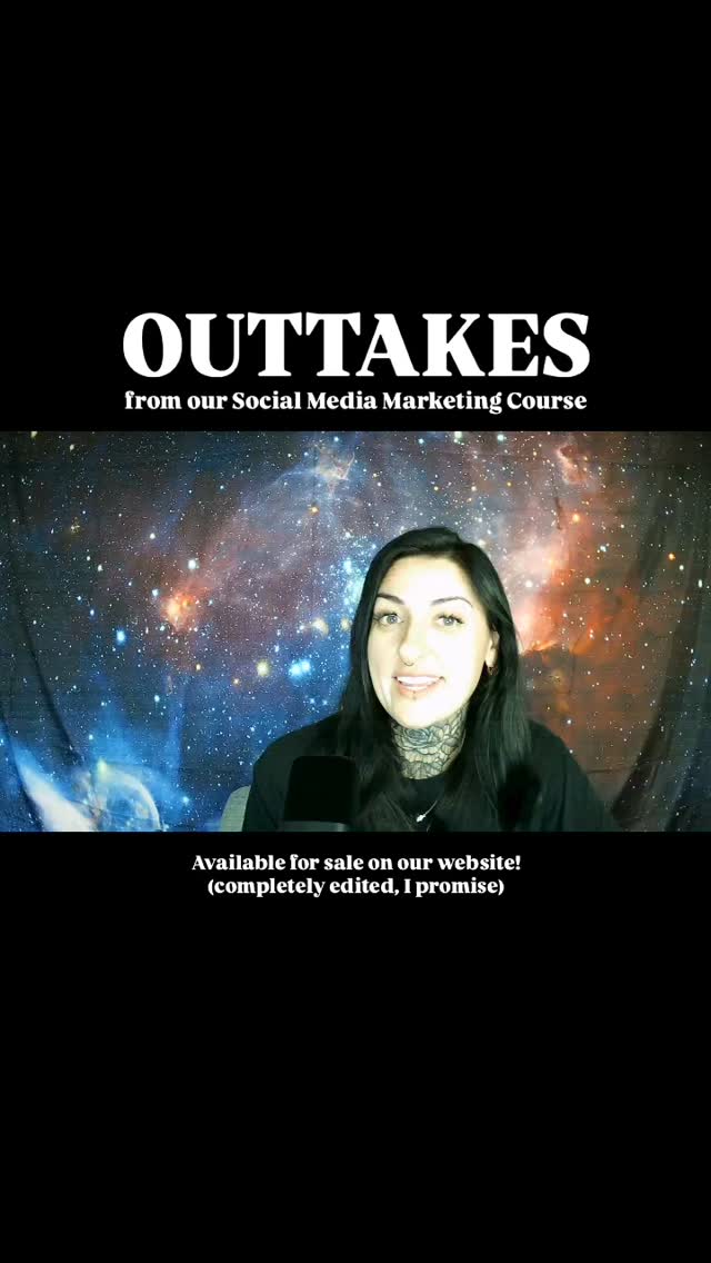 I edited out all of my idiotic stammering and pauses, so you can watch all 11 modules all the way through and soak up hours of information and training on how to manage your own social media accounts 🙌🏼
If you’re on the fence about investing in a course, maybe this will help entice you…
use code MMbestie for $99 off!
💀🤘🏼