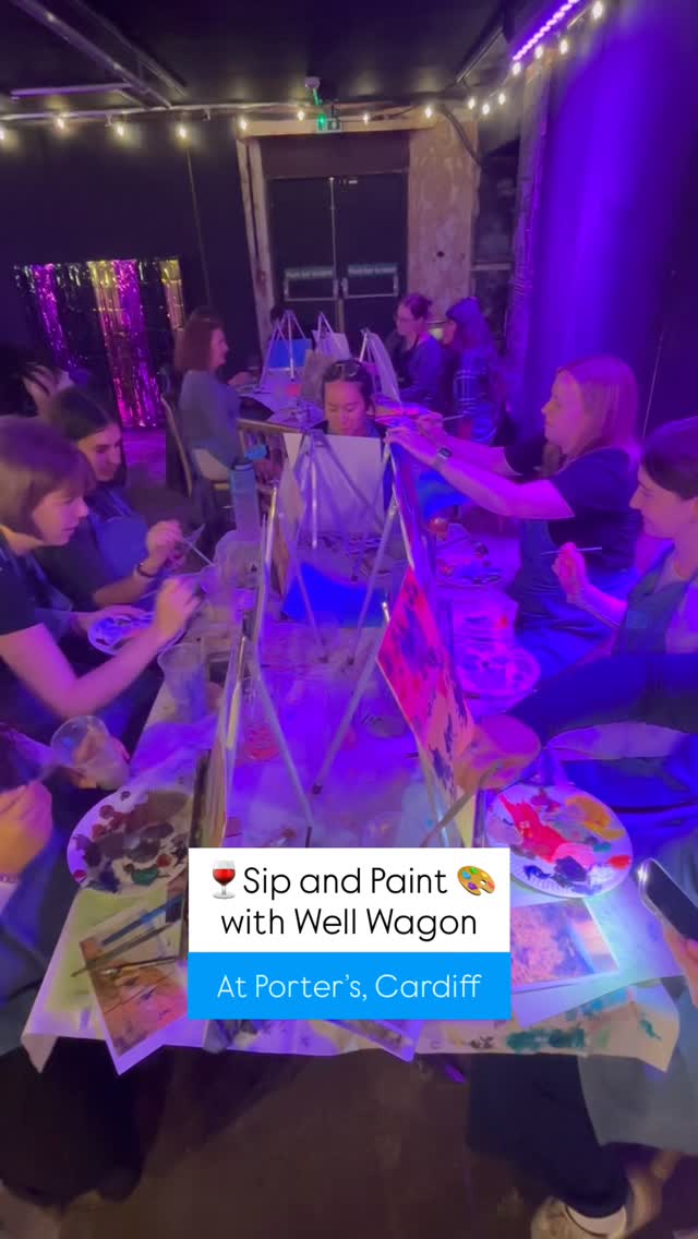 🖌️🍷 Sip & Paint at Porter’s: Welsh Landscapes
Come unwind with a drink and paint the stunning Welsh landscapes that inspire us all — this month’s theme will be Penarth Pier 🌊
No experience needed, just good vibes and creativity!
📍Porter’s, Cardiff
🗓️4 November, 6-8 pm
🎟️ Limited spots – book now!
Follow the link in bio to book on Eventbrite ✌🏽
#SipAndPaint #WelshLandscapes #PortersCardiff #CardiffEvents #CreativeNights #ArtInWales #painting #artworkshop #communityart #wellwagon