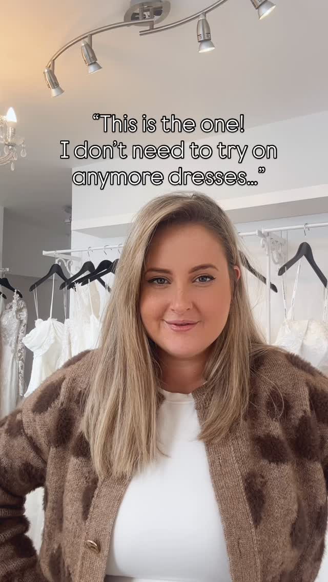 We love it when brides trust their heart and their gut! Trust the feeling - you’re the only one who knows what it’s like in your dress! If it feels right, take the leap. You can have that beautiful, spontaneous, once in a lifetime moment - you dont need to fear you’re making the wrong decision just because it’s the first shop or the first dress. If it feels right, you picture your whole day wearing the dress, and you maybe have a few butterflies in your tummy it’s likely to be the one…& we will all be right by your side to celebrate YOU 🤍xx