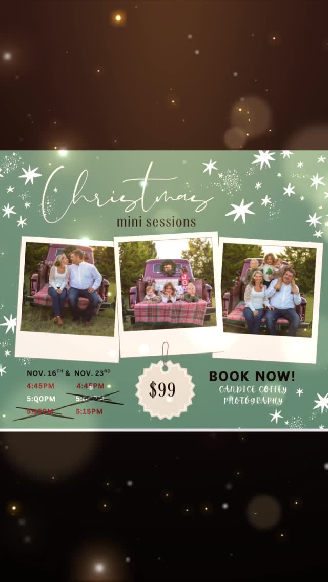Only 4 spots left! 🎄❤️#forneytxphotographer #dfwphotographer #christmasfamilyphoto