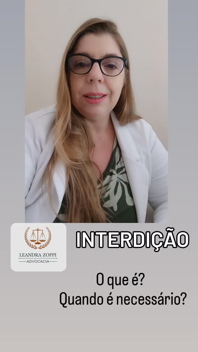 Interdição
Vídeo informativo. Link na bio para mais informações
www.leandrazoppiadvocacia.com.br
19.995009825
#direitocivil
#interdiçãodepessoas
#açãodeinterdição
#processodeinterdição