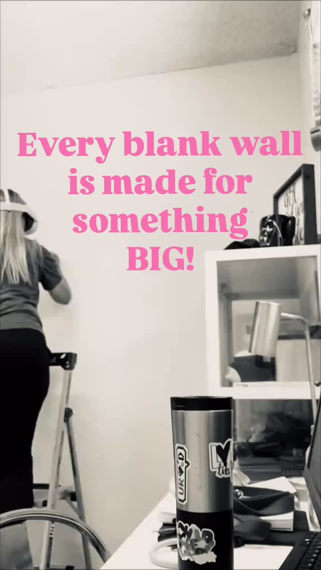 My office wall needed a little something…..
#artbymaritafrank #handpainted #handlettering #lovemyjob #muralartist