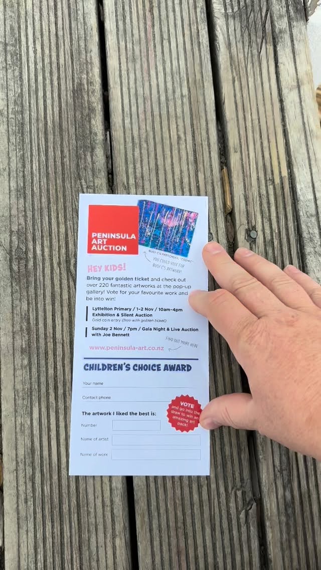Our masterpiece will be shining at the @peninsulaart show on 1–2 November! 🌟
Grab your golden ticket from Busy C’s and come support this amazing local fundraiser. Even better — place a bid on our cosmic creation! 😁🎨