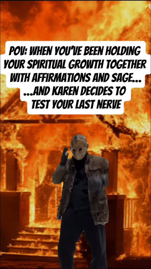 POV: You’ve been holding your spiritual growth together with affirmations, sage, and a playlist of calming chants…
…and then Karen decides to test your last nerve. 😤
Me: breathes deeply, visualises peace, aligns chakras
Also me when Karen speaks: IT’S HAPPENING… RELEASE THE DEMON. 😈
Some days you’re out here meditating, journaling, doing aura cleanses, lighting crystals like a responsible adult…
…and then life sends that one tiny annoying thing and suddenly your inner chaos is yelling, “Finally, my moment has arrived!” 🔥💀
Mood: calm AF on the outside, unhinged chaos on the inside.
Energy level: spiritual goddess meets demon from hell.
Tell me I’m not the only one with an inner demon that waits for the perfect Karen. 😏
Sometimes that’s all you need on a Monday, am I right?
Love, light & sass,
Coach Vess 🫶🏽
#innerdemonactivated #spiritualbutsalty #mondaymood #zen #chaosenergy #relatableaf