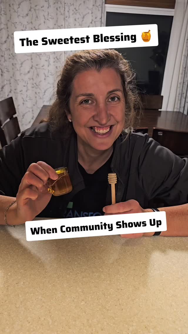 We ran out of honey this week, so we asked our friends where we could find some locally sourced honey 🍯 — and wow, our community showed up in the sweetest way!
That same night, someone from church brought us a little jar of local honey as a gift 🥹💛 It’s such a simple reminder that God provides, sometimes in the smallest (and stickiest!) ways.
Also, I called this thing a Winnie the Pooh stick in the video… 😂 Can someone please tell us what it’s actually called?!
#SimpleGroundedLife #FoodAndFaith #SimpleLiving #FarmToTable #HomesteadCommunity