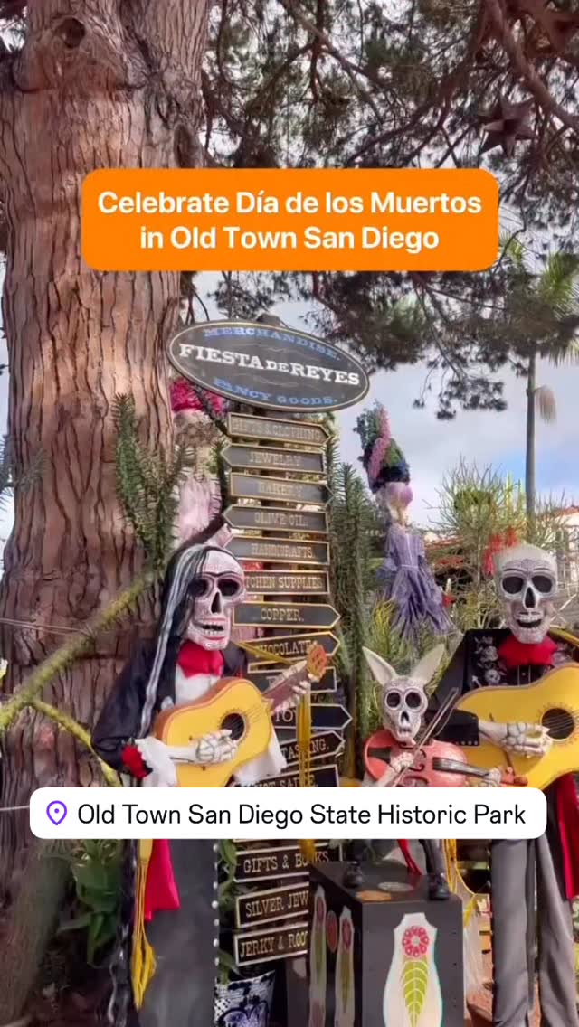 Have you been to Old Town San Diego? It’s one of my favorite places to visit for a family day! Come celebrate Dia de los Mueros @visitsandiego #visitsd