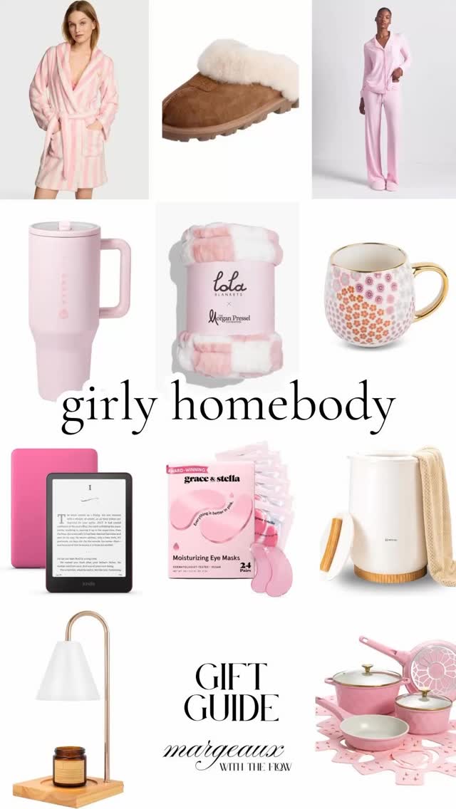 Gifts for the girly homebody in your life! These items are sure to help keep her calm & cozy in her space.
Comment SHOP below to receive a DM with the link to this post on my LTK ⬇ https://liketk.it/5uEsR #ltkseasonal #ltkholiday #ltkgiftguide #guideguide #holidayshopping #homebody #letsstayhome #girlygirl #pinkhome #relaxation #homedecor #comfygifts
