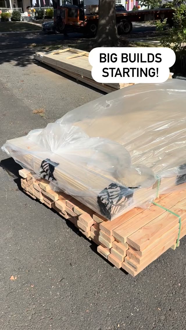 This week we started to break down the lumber for four bars and bar tops! We had to expand the shop with a car port in order to accommodate the size of these bars and we are anxious to get the bar tops assembled!