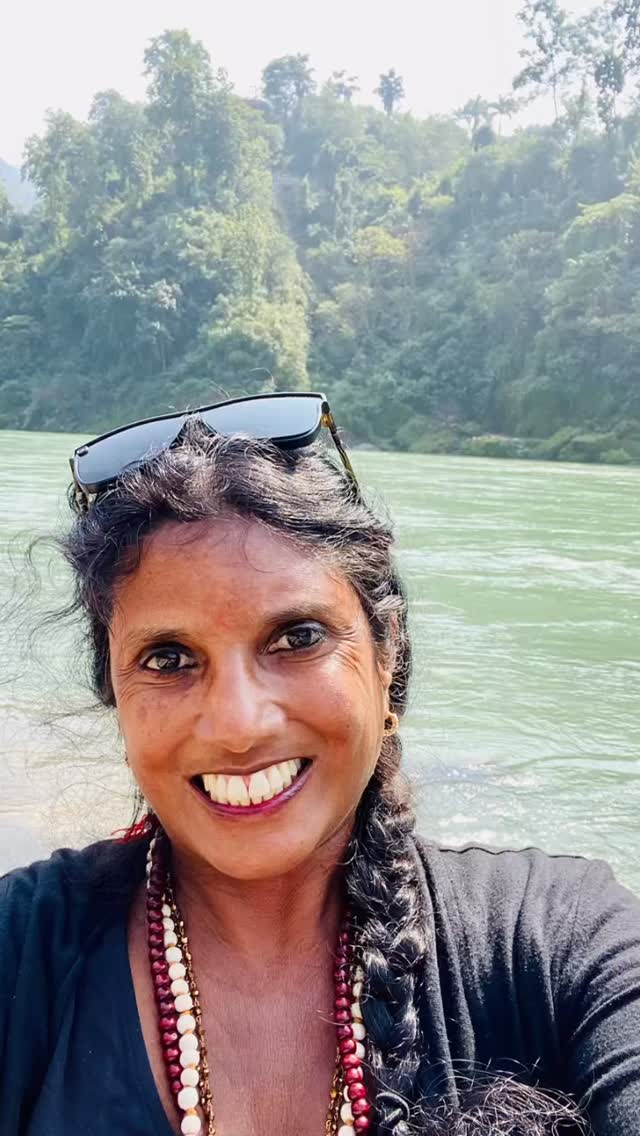 Always good to be on the banks of the Ganges River #india #happy #travel #womenstravel #rishikesh