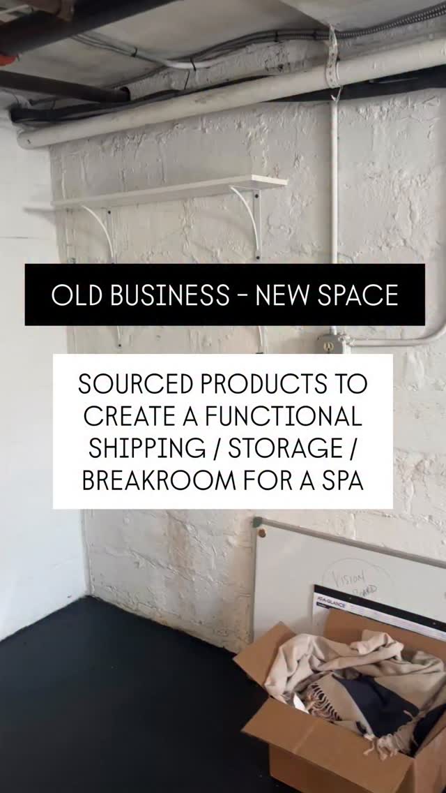 Love working with businesses!! @aestheticsby.corinne moved into her new space and needed help making a tiny room function as multiple spaces! Not only did we source the product and furniture for her but we implemented and organized every detail! If you have a business that needs organizing, don’t hesitate to reach out!