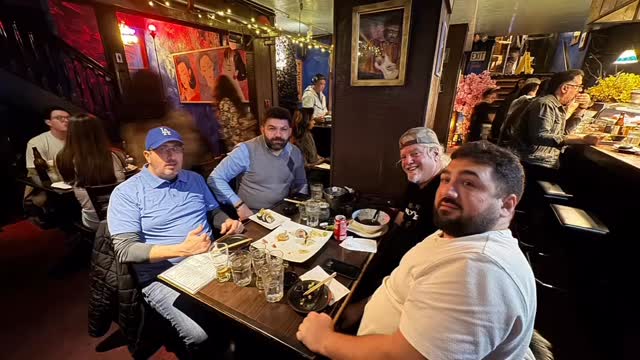After hour sushi 2 X 2 past masters and 2 future master. #THESANMARINOLODGE408 #masonsofca #freemasons #thebestmasoniclodge