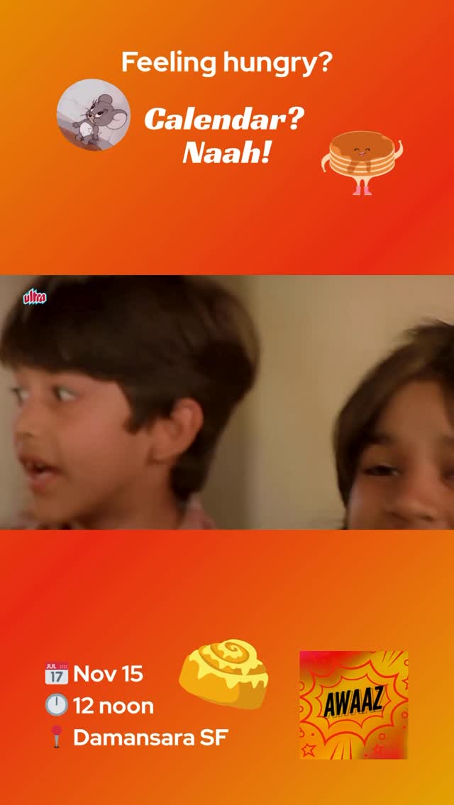 “Calendar khana do!” 🍽️
Relax, bachchon — AWAAZ will feed you and test your Bollywood gyaan. 🎥🧠
Dress like a star, eat like one and let’s see who wins the filmy trivia crown! 👑✨
📅 Sat, Nov 15 | ⏰ 12 Noon | 📍Damansara, SF
🎟️ RSVP — few seats left! Link in bio.
#BollywoodBrunch #AWAAZcancook #CalendarKhanaDo #FilmyFeast #BollyBrunch #DesiEats #IndianFoodPopup #BayAreaEvents #SanFranciscoFoodies #EatDrinkBollywood #BollywoodTrivia #FilmyFun #FoodieReel #abbn15