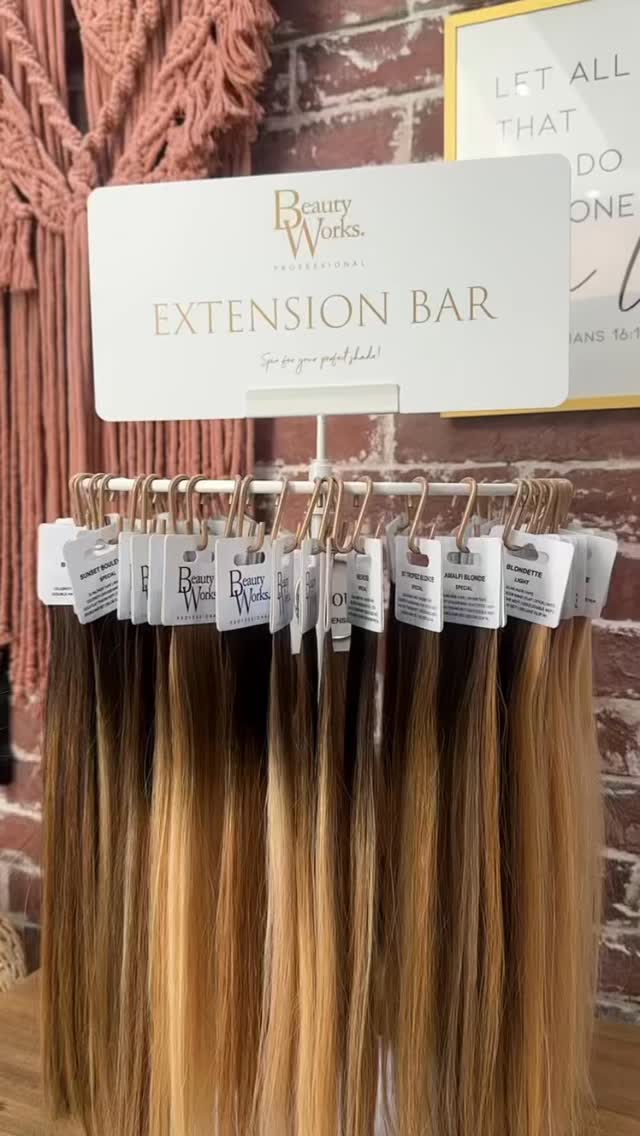 Step into The Den Salon’s Hair Extension Corner and discover your perfect shade with the @beautyworksmiddleeast Extension Bar. ✨
With our sleek, rotating colour swatch unit makes consultations effortless and stylish. 🤎