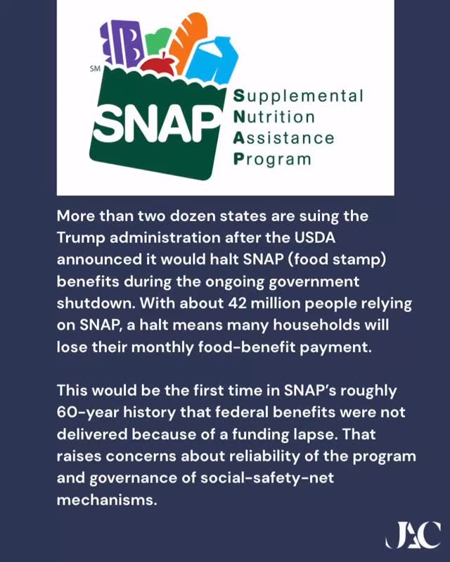 Republicans are withholding critical benefits for our nation’s most vulnerable populations. #snapbenefits #governmentshutdown #dumptrump