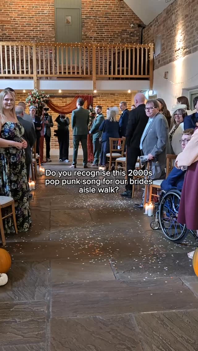 Sum 41 - With Me for E&Mโs wedding aisle walk ๐ฅน this song is an absolutely gorgeous throwback and it was one of those tracks where the minute I heard it again, all of the lyrics came flooding back.
๐ @theashesbarns
๐ถ @sum41
#acousticduo #poppunk #2000sthrowback #2000smusic #weddingsinger #alternativewedding #altwedding #altrock