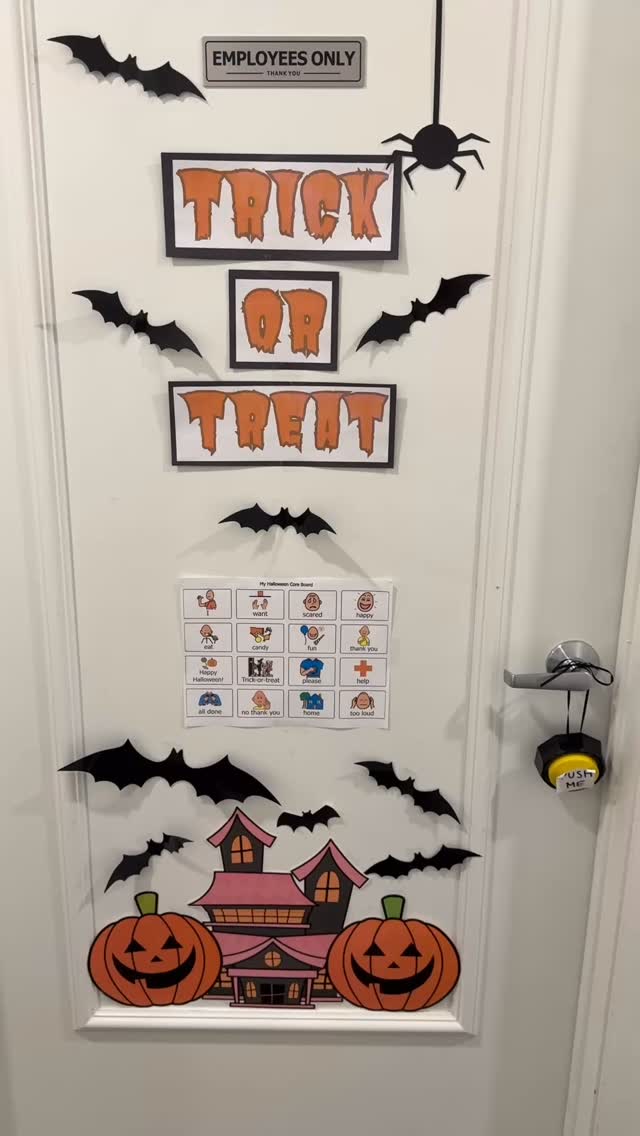 🎃 Join us for our Trick-or-Treat experience where all modes of communication are welcome! We invite you to come dressed up for our last two days if you’d like to participate! 👻 #slp #fresnospeechtherapy #speechandlanguagetheraphy #aac #aachalloween #neurodiversity #earlyinterventionspeech #fresnospeechtherapist #speechandlanguagetherapy