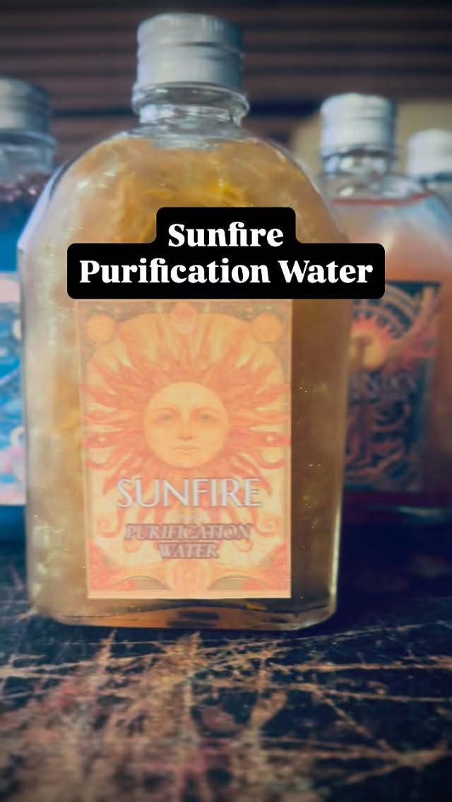 ☀️ Sunfire Purification Water ☀️
A radiant blend charged with solar energy to cleanse, uplift, and renew your sacred space. Infused with citrus peel, calendula petals, and clear quartz chips, this golden elixir captures the essence of sunlight in every drop. 🔥🌼
💫 How to use:
• Sprinkle around your altar or doorway for energetic cleansing
• Use to wipe down ritual tools or candle holders
• Add to a cleansing bowl to refresh your space before spellwork
🌞 Purification Ritual:
At sunrise, place a candle beside your bowl of Sunfire Purification Water. As you light it, say:
“By sun and flame, by light divine,
All that is heavy, I leave behind.”
Let the candle burn as you cleanse your space, welcoming warmth, clarity, and renewal. ✨
COMING SOON
#sunfirepurificationwater #solarmagic #witcheswater #cleansingritual #phoenixcandlecompany #sunmagic