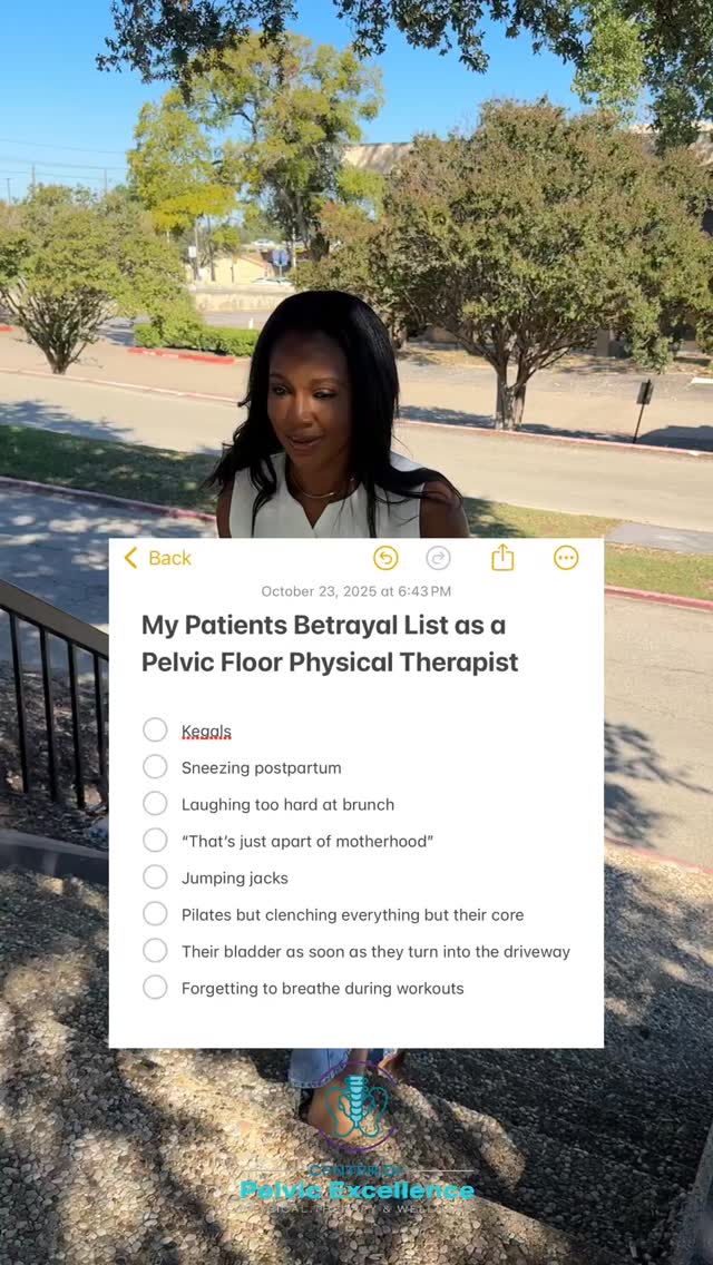 Tell me your pelvic floor betrayed you without telling me your pelvic floor betrayed you 💀
Because honestly… one sneeze, one jump, or one “just in case” bathroom trip away from chaos 😭
Your pelvic floor isn’t mad — it’s just misunderstood (and maybe a little overworked).
Let’s get it back on your side. 💪🏾
---------------
📍 Dallas: 12700 Hillcrest Rd., Ste 149, Dallas, TX 75230 | 📞 (817) 381-5110
📍 McKinney: 3721 S. Stonebridge Dr., Unit 1102, McKinney, TX 75070 | 📞 (817) 381-5177
🌐 Book your session: copept.com