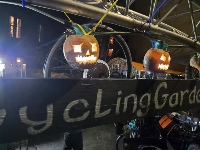 Our yard is starting to look spooky