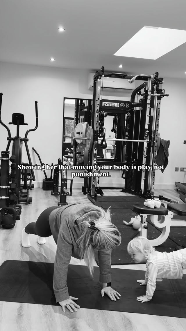 Making movement family fun on our weekends is really important to us ✨
Raising Ottie to see exercise is fun and playtime, rather than a chore.
She loves it as much as me and loves copying all our exercises and running around 🤣
So run, jump, stretch, and laugh together. Show them that moving your body isn’t a chore… it’s a celebration of what it can do.
#familyfun #raisinglittles #familyfitness