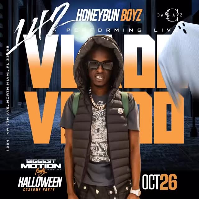 🎃 HALLOWEEN MOTION ALERT! 🎃
Biggest Motion Family x Cheeze Plz Raw x im_broke_baby x Imjust Zas
💰 $1K CASH for BEST COSTUME 🏆
🎤 Performing Live: YFJ Money Squid (Honeybun Boyz) & Jay Diva Birthday X.Jazzykins Birthday celebration
🎧 Sounds By: DJ JeffWade3 & DJ Nunnie1
🎥 Hosted By: Broward.Younginn, & WooladyTV
📍 Da Cave | 13641 NW 7th Ave, North Miami, FL 33168
🗓️ Sunday, Oct 26th
🚨 Big Motion Only — Come Correct or Don’t Come At All!
🌐 www.BiggestMotionFamily.com
For RSVP & BOTTLES TEXT: 208.427.4841
#HalloweenMotion #BiggestMotionFamily #MiamiEvents #DaCave #NorthMiami #MiamiParty #HalloweenParty #MiamiNightlife #BigMotionOnly #CheezePlzRaw #ImjustZas #WooladyTV #DJJeffWade3 #DJNunnie1 #broward #browardonwheels