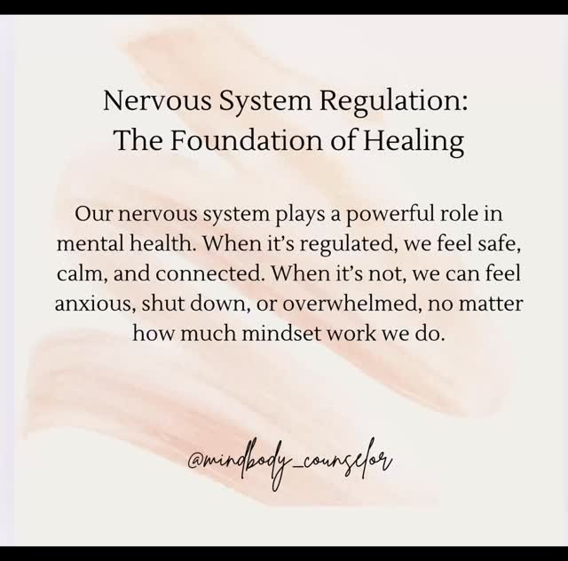 The nervous system is at the heart of the mind, body connection. It is how our thoughts, emotions, and physical experiences communicate. When our nervous system feels safe and regulated, our body can rest, repair, and heal. But when it’s constantly in “survival mode,” stress hormones flood the system, affecting everything from mood and focus to digestion and immunity. Learning to calm and support the nervous system isn’t just about relaxation, it’s the foundation of healing for both body and mind.
#MindBodyConnection #NervousSystemHealth #HealingFromWithin #TraumaInformedCare #HolisticHealing #MindBodyCounseling #RegulateToHeal #NervousSystemRegulation #SomaticHealing #EmotionalWellness