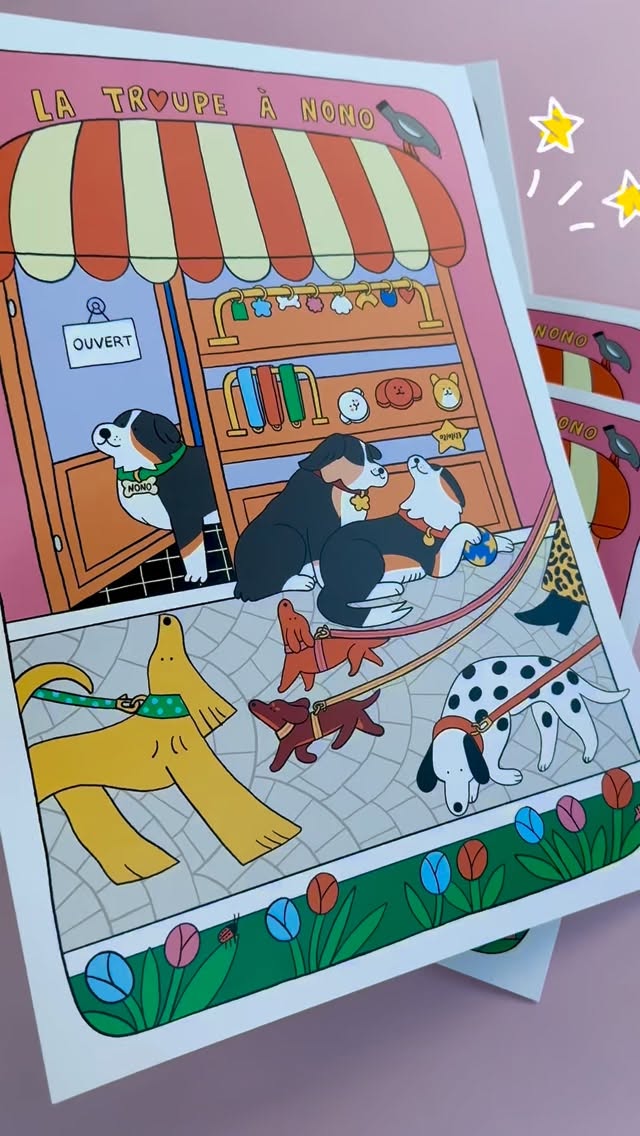 
✨ NOS AFFICHES
J’ai souhaité créer une pièce qui demeure… un petit fragment de La Troupe à Nono à accrocher chez vous, pour insuffler un peu de cette belle énergie dans votre quotidien, un souvenir à chérir, une touche de bonheur à partager ✨
Disponible en A3 et A4, imprimée sur papier 250 g couché mat, elle est prête à illuminer votre intérieur et à diffuser un peu de magie partout où elle se pose. 💛
👩🎨 Dessiné avec soin par l’illustratrice @lou.gille ✨
Dans la limite des stocks disponibles 🥹
#dog #latroupeanono #illustration #illustrations #illu #affiche #affichedog #décor #decorationinterieur #decohome #decoaddict
