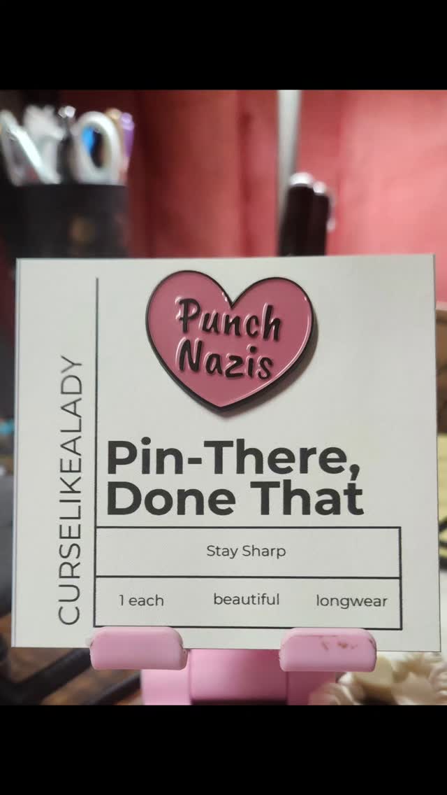 Show your stance pins available at: https://www.curselikealady.com/category/all-products