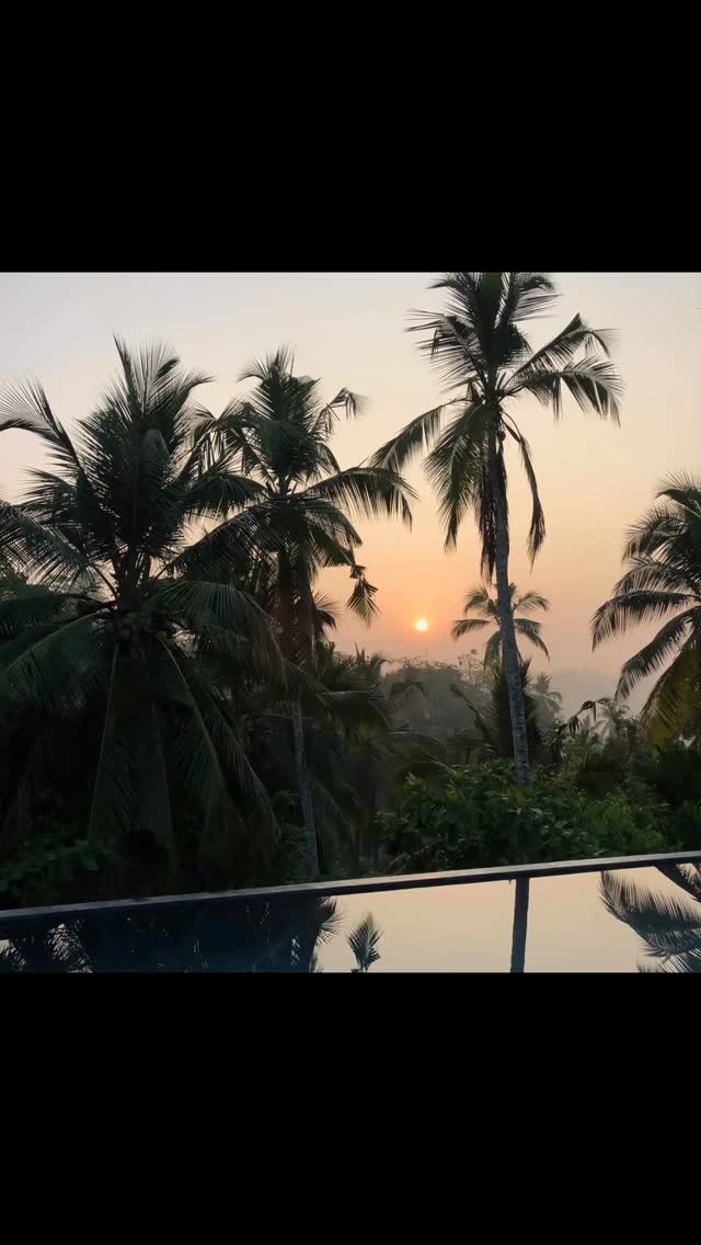 Golden hour vibes 🌙 #sunsetvibes🌅 #poolside #sunsetdreams #view #traveling #dream #naturelover #southsrilanka