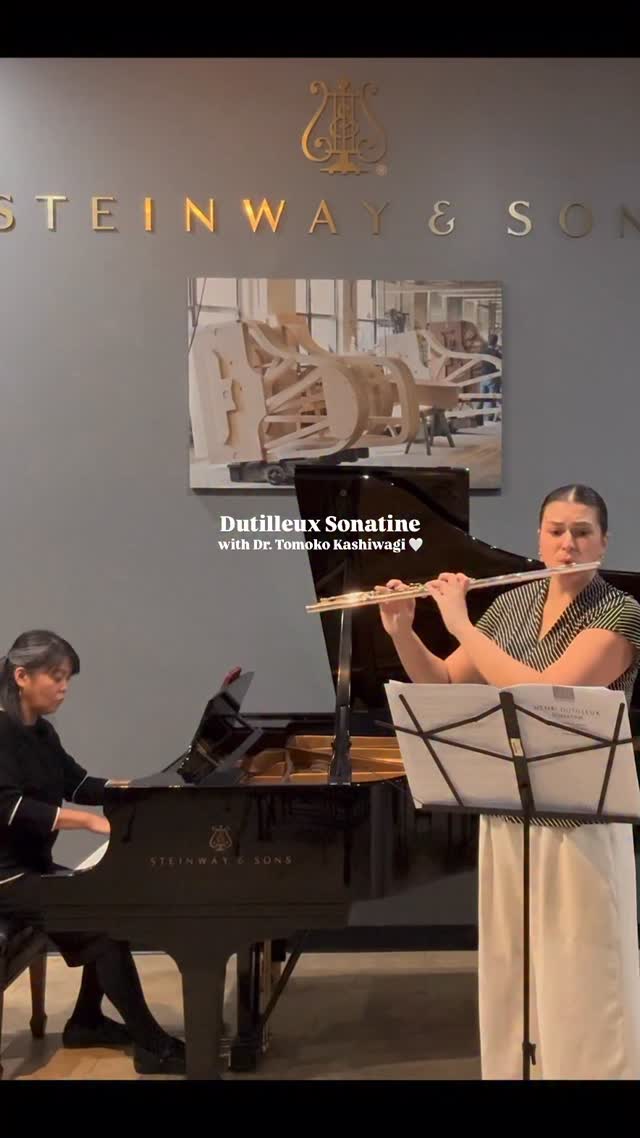 And the recording sessions begin! Got through Prokofiev and Dutilleux a couple times this evening with @tkashiwa !!!!