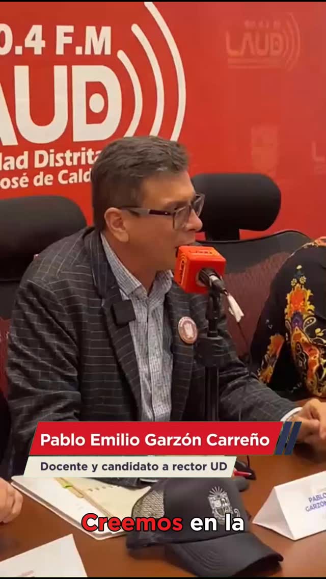 Estudiante, docente, administrativo y egresado, quiero ser su rector. Quiero seguir construyendo una Universidad Distrital solidaria, equitativa y referente en educación.
Seremos la rectoría de puertas abiertas, de sesiones y despacho desde las bibliotecas, desde salas de profesores y salones de clases para construir juntos una mejor UD.
Apóyame mañana jueves 30 de octubre con su voto, mancando en la Consulta Universitaria el 02.
Pablo Emilio Garzón, rector 2025-2029.
CreemosEnUD, la rectoría de todos y todas.