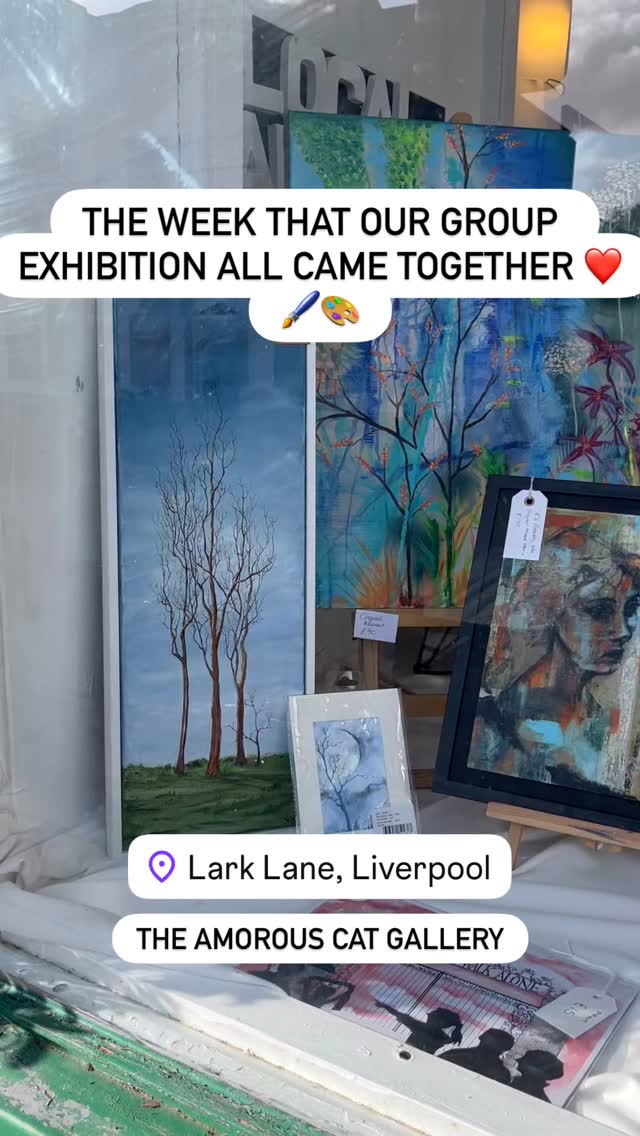 With Christmas fast approaching now is the time to grab yourselves some lovely, affordable, original art, either for a gift or for yourselves to brighten up a wall or fill an empty space. Come and see if you can connect with any of our pieces, there really is something for everyone!
We are @theamorouscatgallery , Lark Lane, Liverpool until Sunday 2nd Nov.
See you there! 😊
Exhibiting artists this week are:
@skayllm
@stardesignby_jenny
@wild.art.liverpool
@helenzart2021
@stardustacrylicart
#liverpool #liverpoolart #larklane #larklaneliverpool #artexhibition #artgalleryliverpool #localartists #artistssupportingartists