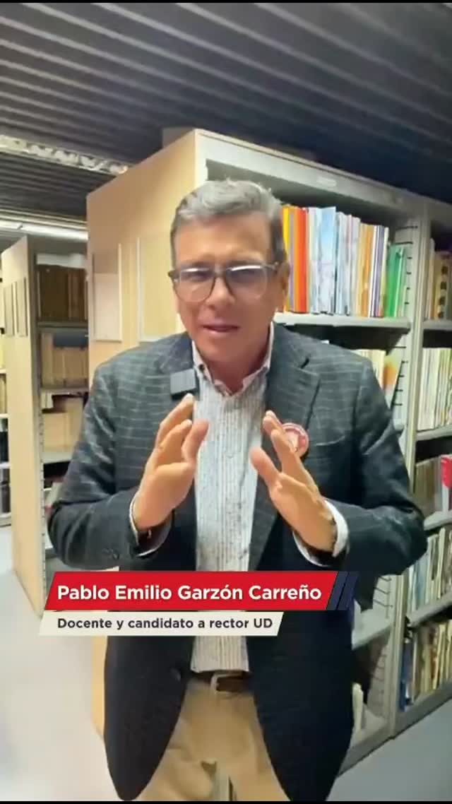 La comunidad de nuestra Universidad Distrital tiene el poder de elección de la nueva rectoría. Es un logro conquistado luego de luchas estudiantiles. El compromiso es respetar el voto en la Consulta de este jueves 30 de octubre.
Pablo Emilio Garzón, rector 2025-2029.