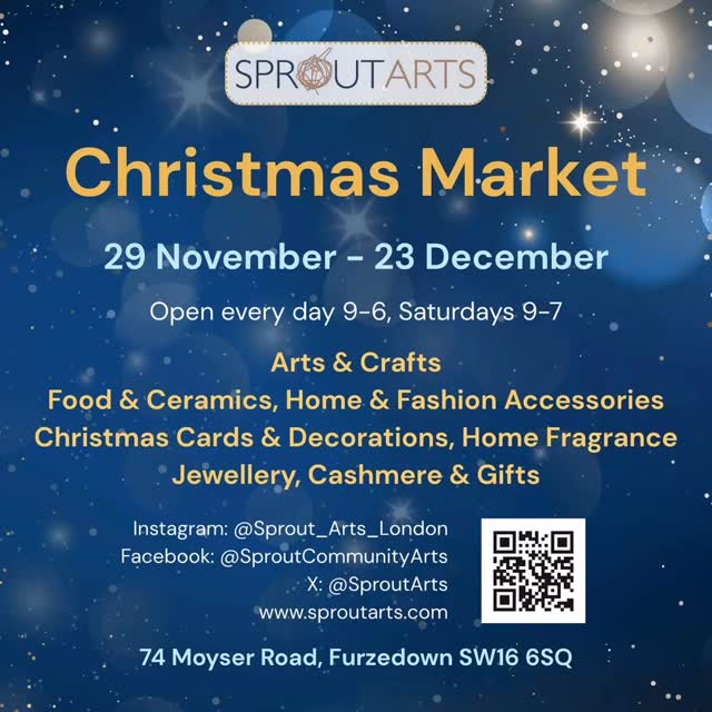 Our Christmas Market coming soon to Sprout - a one stop shop for your Xmas presents and decorations 🎄