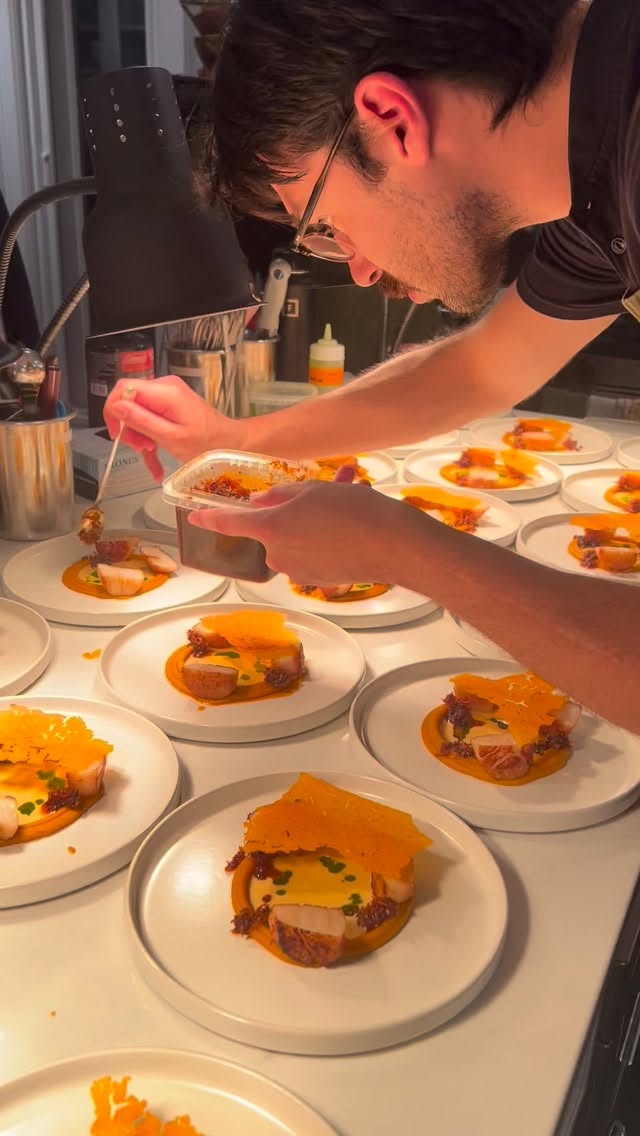 Roasted Maine Scallop | Pumpkin | Red Curry | Pumpkin XO | Thai Basil