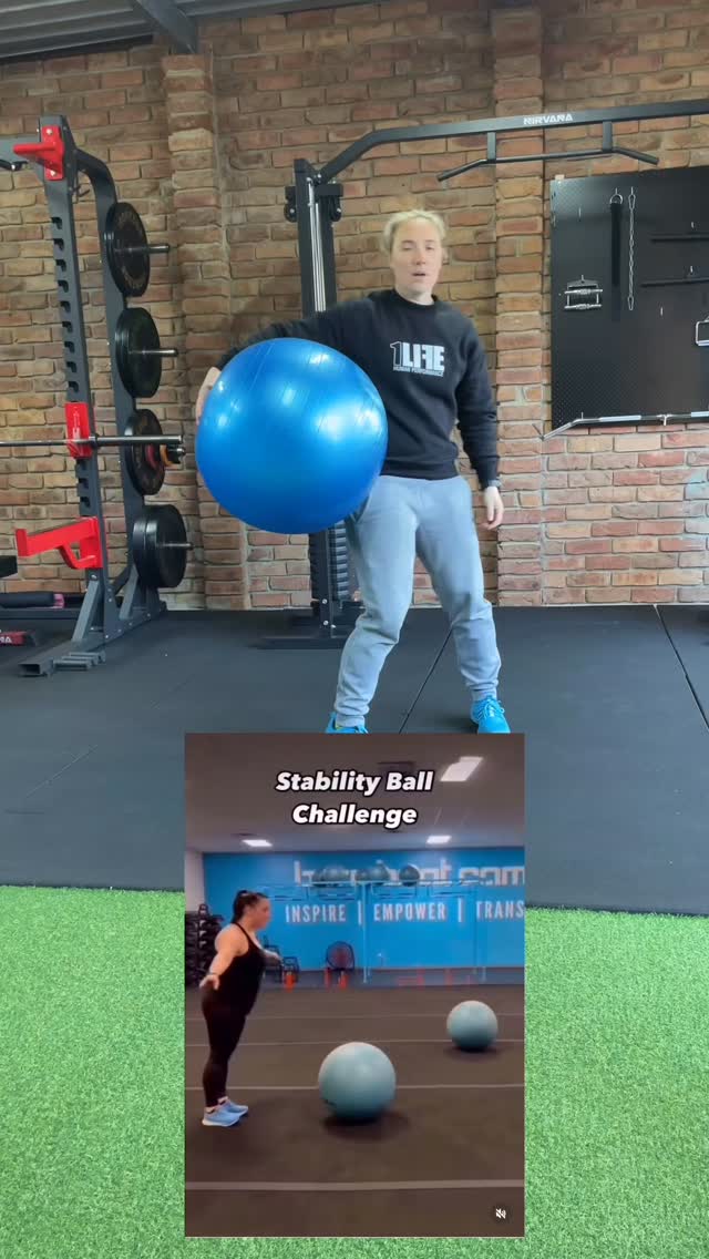 New fear unlocked: falling onto a Swiss ball praying it doesn’t pop 😳