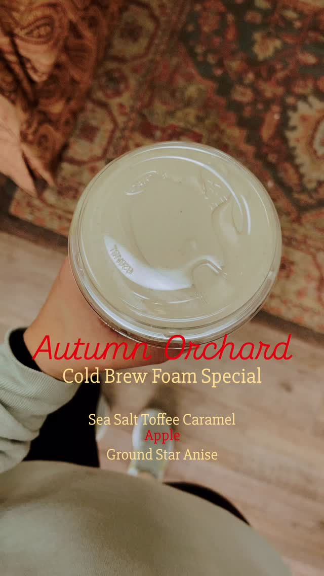 Itâs absolutely amazing!!
Come give it a try!đ
Order online as âCold Brew Foam Specialâ in Odeko for curbside or pickup!