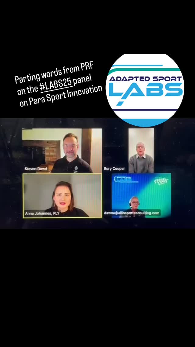 When asked for a final comment, PRF’s Chair Steven Dowd had these parting words…
Yesterday the 6th Annual Adapted Sport Leadership & Business Symposium (aka LABS 2025) held a panel entitled “Pioneering Innovation: Advancing Sport Experiences Through Disability Inclusion” focused on how innovation, creativity, and technology continue to advance sport experiences and drive the movement forward.
Thanks to Dawna Callahan for expertly curating this space for important conversations, our friends at Lakeshore Foundation for sponsoring the event, and all on the session for a great discussion.
🏊♀️Anna Johannes PLY,
🧠Rory A. Cooper PLY
🏒Josh Schneider, and
🛹Dan Mancina
www.adaptedsportlabs.com
www.lakeshore.org
#LABS2025 #AdaptedSportLABS #AdaptedSport #Disability #DisabilityInSport #DisabilityInclusion #Innovation #ParaRowing #everyBODYrowing