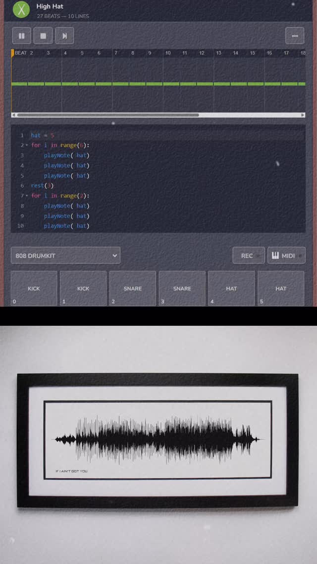 Code the beat.
Today we brought to you about hit song from #AliciaKeys Coding Credits: Charlotte
Charlotte and I coded a short part of this classic song using Python! 🎶
We love combining our coding skills and music passion to recreate different songs — just for fun and learning.
This time, the challenge was timing the triplet notes. It took a lot of trial, error, and research (and perseverance 😅), but we finally got it right!
By coding music, we’re not just learning about code and rhythm, but also learning to appreciate the artistry and brilliance behind every song we listen to.
Thanks for watching — and thank you to all the amazing artists who inspire us every day. ❤️🎵
#CodingMusic #Python #IfIAintGotYou #AliciaKeys #MusicEducation #CodeArt #BeatCode #HarukiRoboticsLab