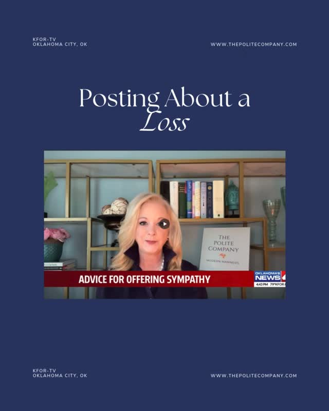 Sharing a clip about how to thoughtfully announce a loved oneâs passing. Itâs a reminder that manners continue to evolve, and so should we.
After this interview, I saw a friendâs family share the news of her passing through her Facebook page. It was the only way to reach many of her friends around the world, and they handled it with such care and compassion that it has honestly made me rethink my answer.
Itâs also a good reminder to review your Facebook memorialization settings or share your password with someone you trust. It can make things a little easier for your family down the road.
What are your thoughts on how best to handle sharing news like this?
#ThePoliteCompany #SocialMediaEtiquette #EtiquetteTips #EtiquetteCoach