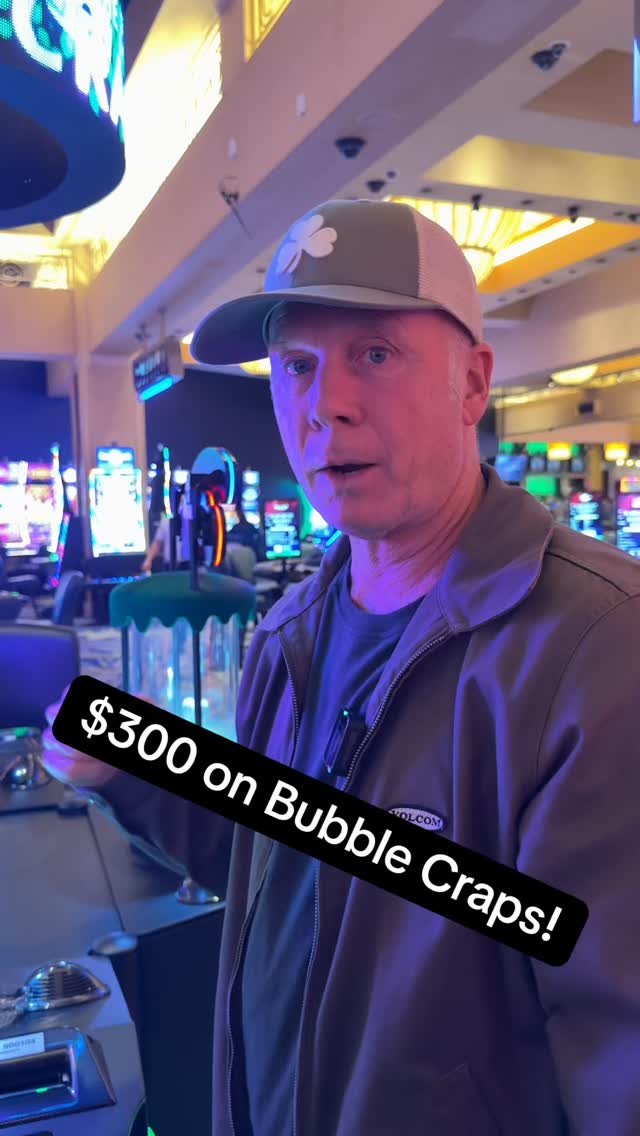 $300 on Bubble Craps!! #casino #gambling #fyp #reels #comedy #dice #craps
