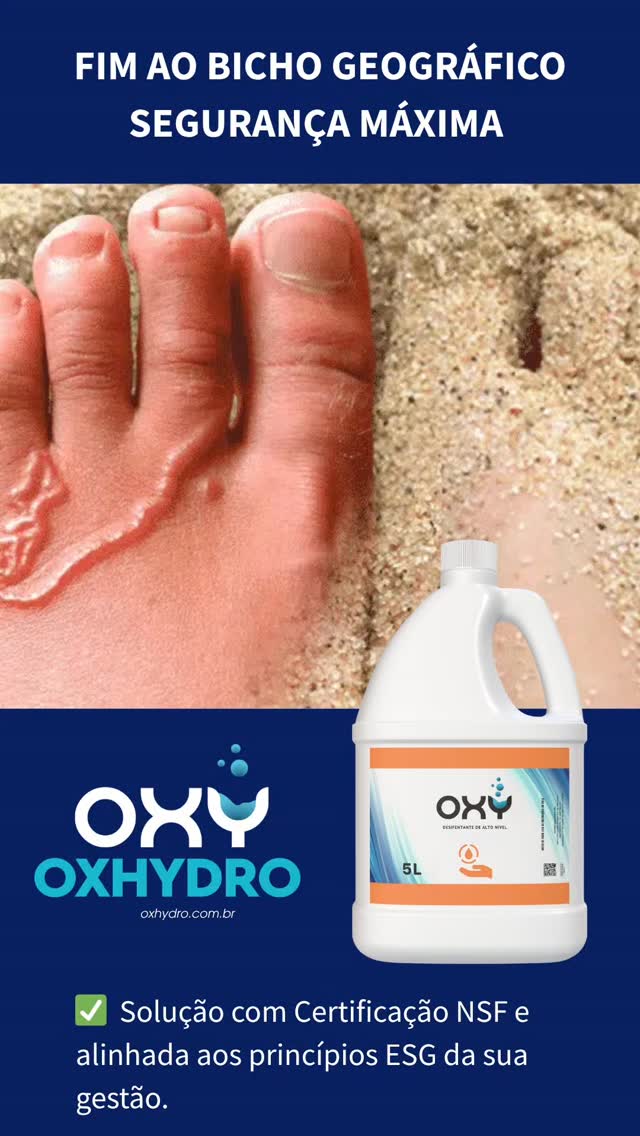 CHEGA DE BICHO GEOGRÁFICO E OLHO DE PEIXE! 🚫🦠🦶
Mantenha a segurança máxima para você, sua família e seus clientes. Parasitas e verrugas plantares não têm chance contra a solução OXYHYDRO.
Com a nossa solução de 5L, você garante:
✅ Segurança Máxima na desinfecção de areias, decks e ambientes de contato.
✅ Produto com Certificação NSF (Qualidade e segurança globalmente reconhecidas).
✅ Alinhado aos seus princípios ESG de gestão.
Clique e saiba como proteger seus espaços com a tecnologia OXYHYDRO:
👉 https://www.oxhydro.com.br/solucao-areia-bicho-geografico
#BichoGeografico #OlhoDePeixe #VerrugaPlantar #PraiaSegura #PiscinaSegura #Desinfecção #SegurançaMáxima #CertificaçãoNSF #ESG #OXYHYDRO