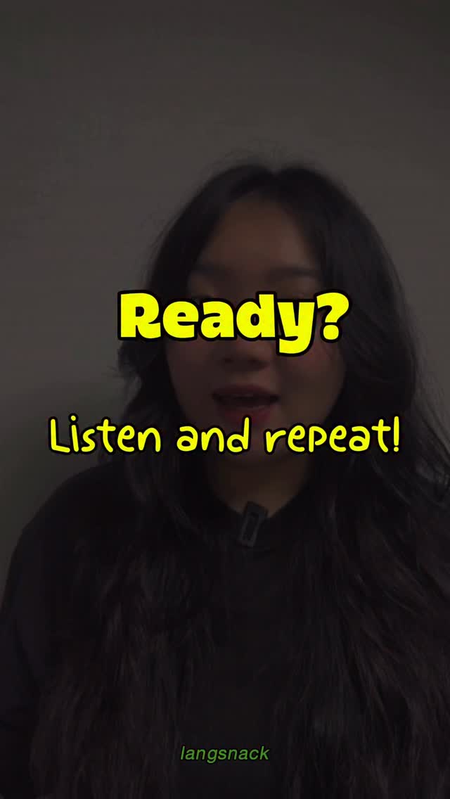 Listen, speak, or shadow along!
Let’s train your Korean ears and tongue! 🎧✨
#koreanclass #korean #langsnackkorean #langsnack #learnkorean #koreanlanguage #koreanteacher