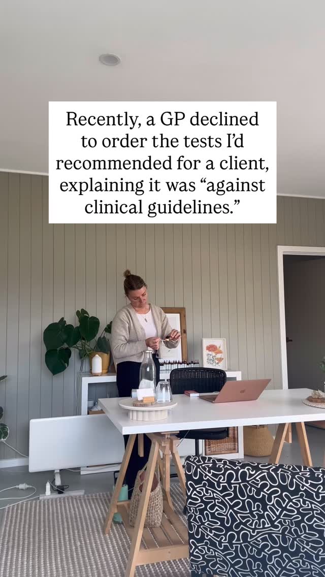 Recently, a GP declined to order the tests I’d recommended for a client, explaining it was “against clinical guidelines.”
This is something I see often — and it highlights a much bigger issue: the gap between treating disease and supporting health.
The medical system is built to identify illness — to step in when blood tests are clearly out of range or symptoms meet diagnostic criteria. It’s life-saving, and it’s necessary.
But many women live in the grey zone between “normal” and not okay. They’re exhausted, bloated, anxious, gaining weight, or feeling like a stranger in their own body — and yet they’re told everything looks fine.
It’s not that doctors don’t care — it’s that the system isn’t designed to look deeper unless disease is already present.
That’s where naturopathy bridges the gap. We look for patterns of dysfunction long before they show up on standard tests, so we can support the body back to balance rather than waiting for things to break.
My clients often tell me they feel dismissed or unsupported when their concerns are minimised. But you deserve to be listened to, believed, and understood — even when your results don’t fit neatly inside a medical guideline.
You don’t have to choose between medicine and naturopathy — you can have both. One keeps you safe; the other helps you thrive.
If you’ve ever been told “everything’s normal” but you know it’s not, this message is for you.