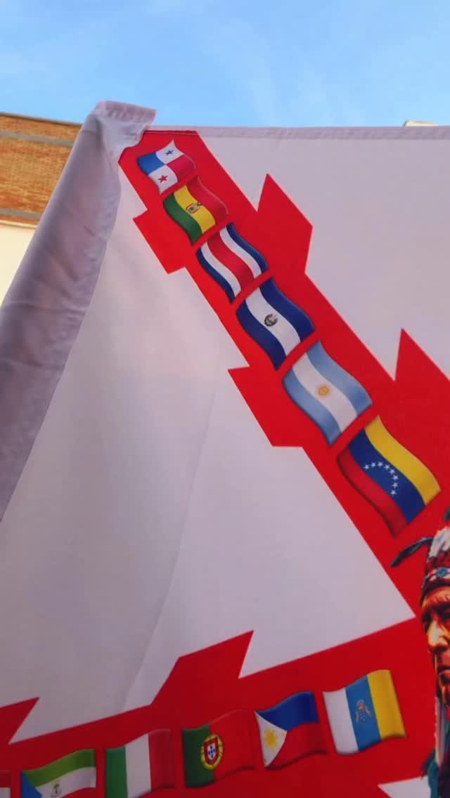 Nuestra bandera de los HISPANOS UNIDOS #hispanidad #hispanosunidos #hispanos