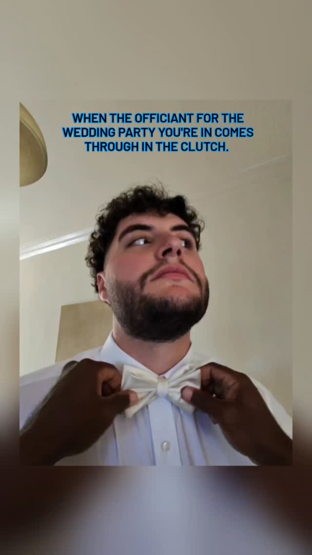 While en route to the venue, I got a call from my friend, Bri, the Planner for this wedding. @faithful_weddings
Bri: "What time will you be here? One of the groomsmen has a bowtie that isn't clip-on, and YouTube isn't cutting it."
Me: "I'll be there in 25 minutes. I'll take care of it."
Brianna knew she had a team member she could call on, allowing her and her staff to focus on everything else they had to in making the day as beautiful as it was.
@sawyer_schwarz8 I appreciate you allowing me to share this video. I'm glad you liked my bowtie tying skills.
Tying a bowtie is essentially just like tying your shoe. It just feels a lot more intimidating. Especially when you're doing it on someone else.
But the "S" on my chest stands for Super Officiant, so of course I ate, snapped, or whatever the kids are saying these days.😂
And then I took care of the grooms bowtie afterwards. 🫡
#lhegendaryweddings #weddingofficiant #officiant #bowtie #weddinghero
Wedding Officiant | Florida Wedding Officiant | Tampa Wedding Officiant | Miami Wedding Officiant | Naples Wedding Officiant | Orlando Wedding Officiant | Fort Myers Wedding Officiant | St. Pete Wedding Officiant | Love Story Narrator | Love Story Writer