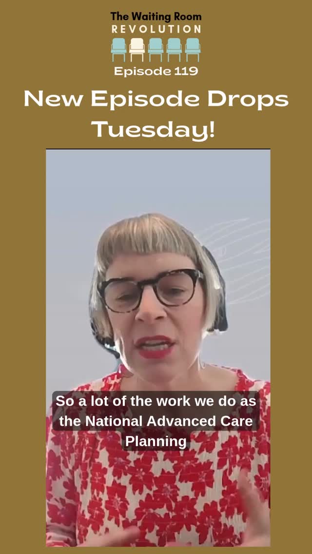 Sneak peak of this weeks episode, where we chat advance care planning 📖