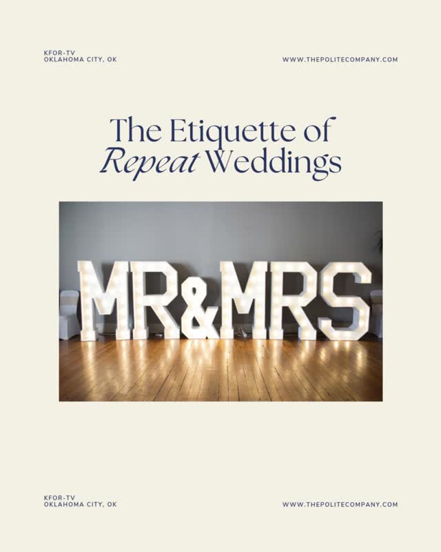 Second, third, maybe even fourth weddings can raise some big etiquette questions.
Would you still bring a gift, just your good wishes, or skip it entirely?
đ
#ThePoliteCompany #WeddingEtiquette #EtiquetteTips #EtiquetteCoach #EmilyPostInstitute