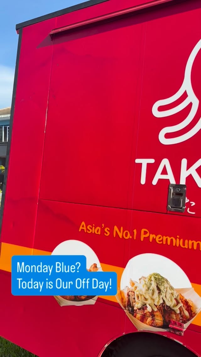 😴 Monday Blues?
No worries — it’s our OFF DAY today! 💙
See you tomorrow for your Takoyaki fix 🔥🐙
#Takonut #MondayOff #TakoyakiTime #SeeYouTomorrow